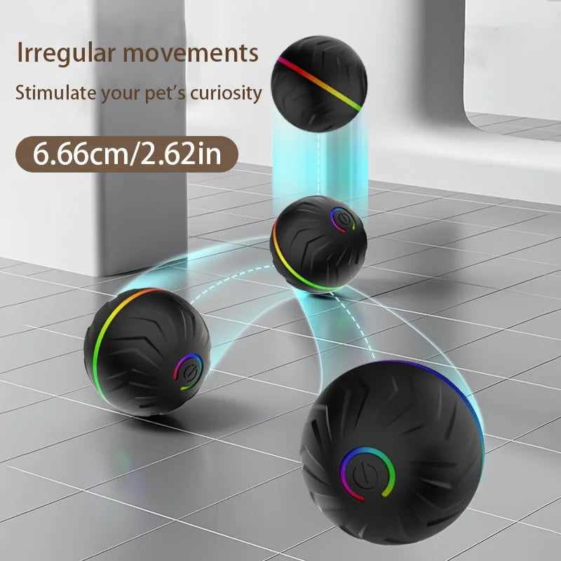 Smart Interactive Rolling Jumping Light Dog Toy Ball