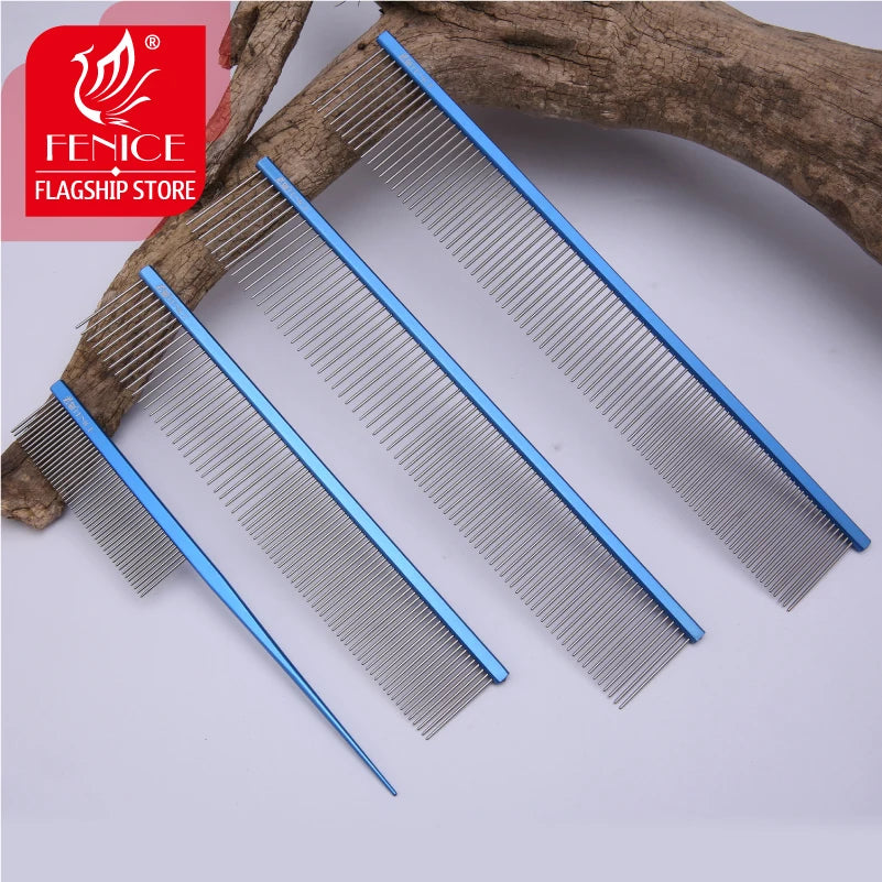 Fenice Stainless Steel Pet Comb for Dogs Cats Grooming