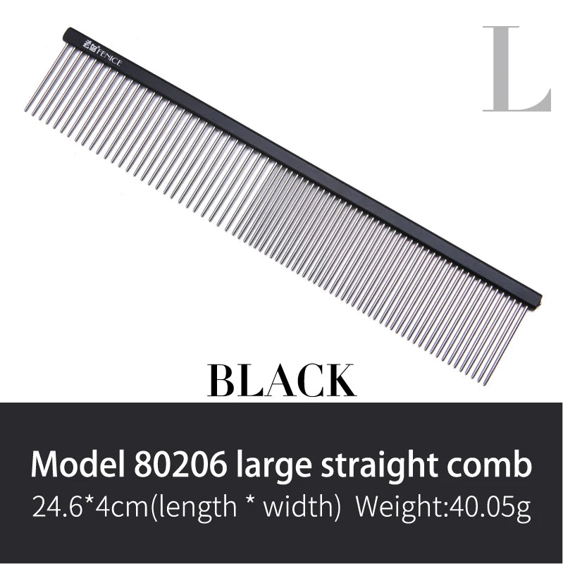 Fenice Stainless Steel Pet Comb for Dogs Cats Grooming