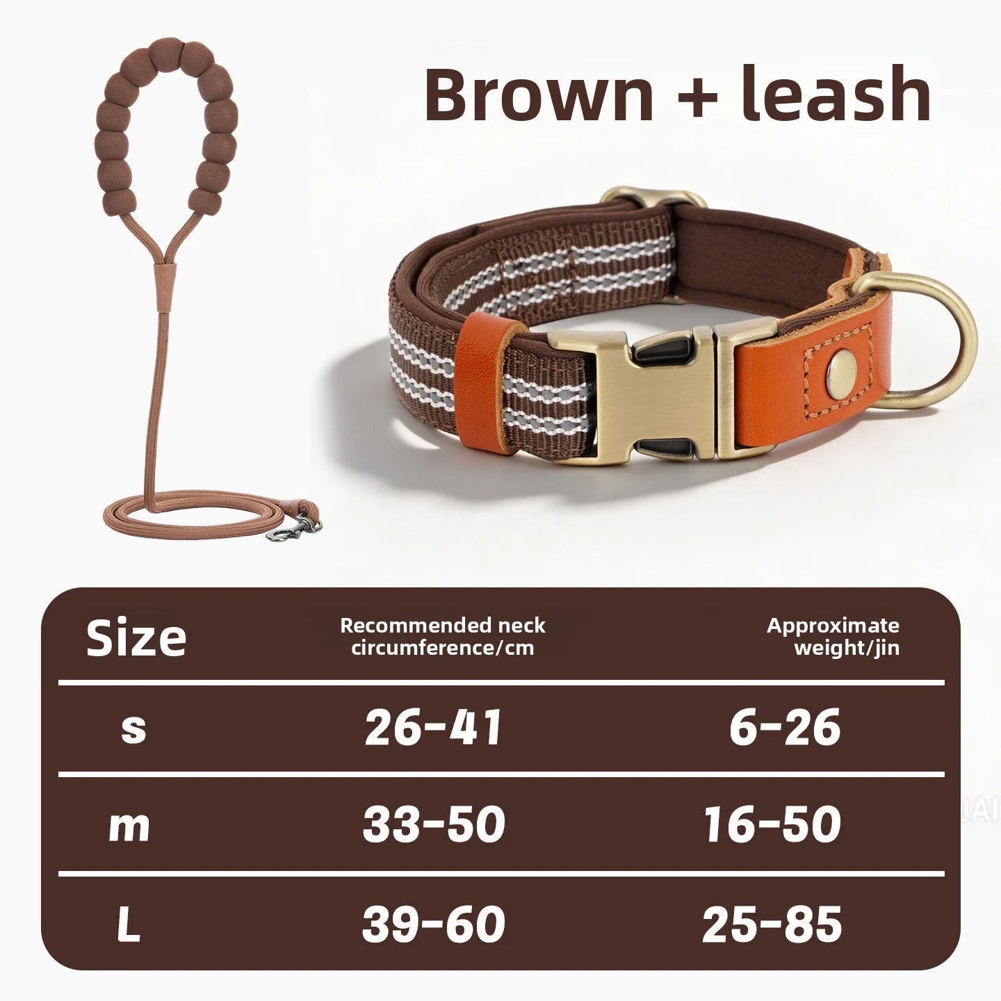 Reflective Padded Dog Collar for Medium Large Dogs Comfortable