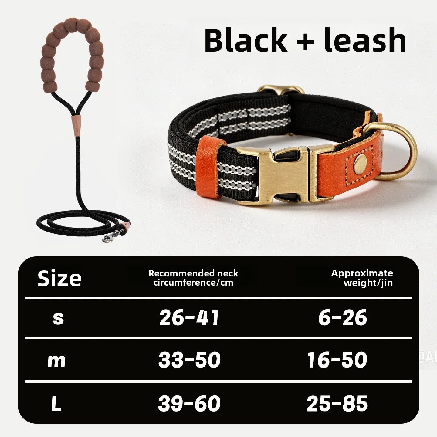 Reflective Padded Dog Collar for Medium Large Dogs Comfortable