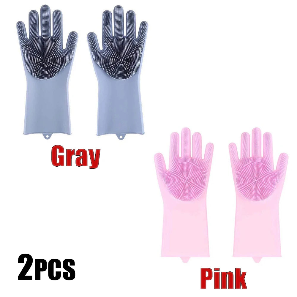 Silicone Pet Grooming Bath Glove for Dogs Cats Massage