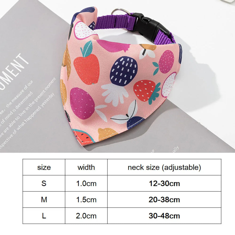 Adjustable Dog Bandana Collar Scarf for Dogs Cats Puppies