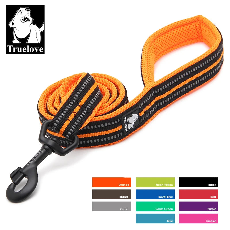 Truelove Reflective Padded Pet Leash for Dogs Cats
