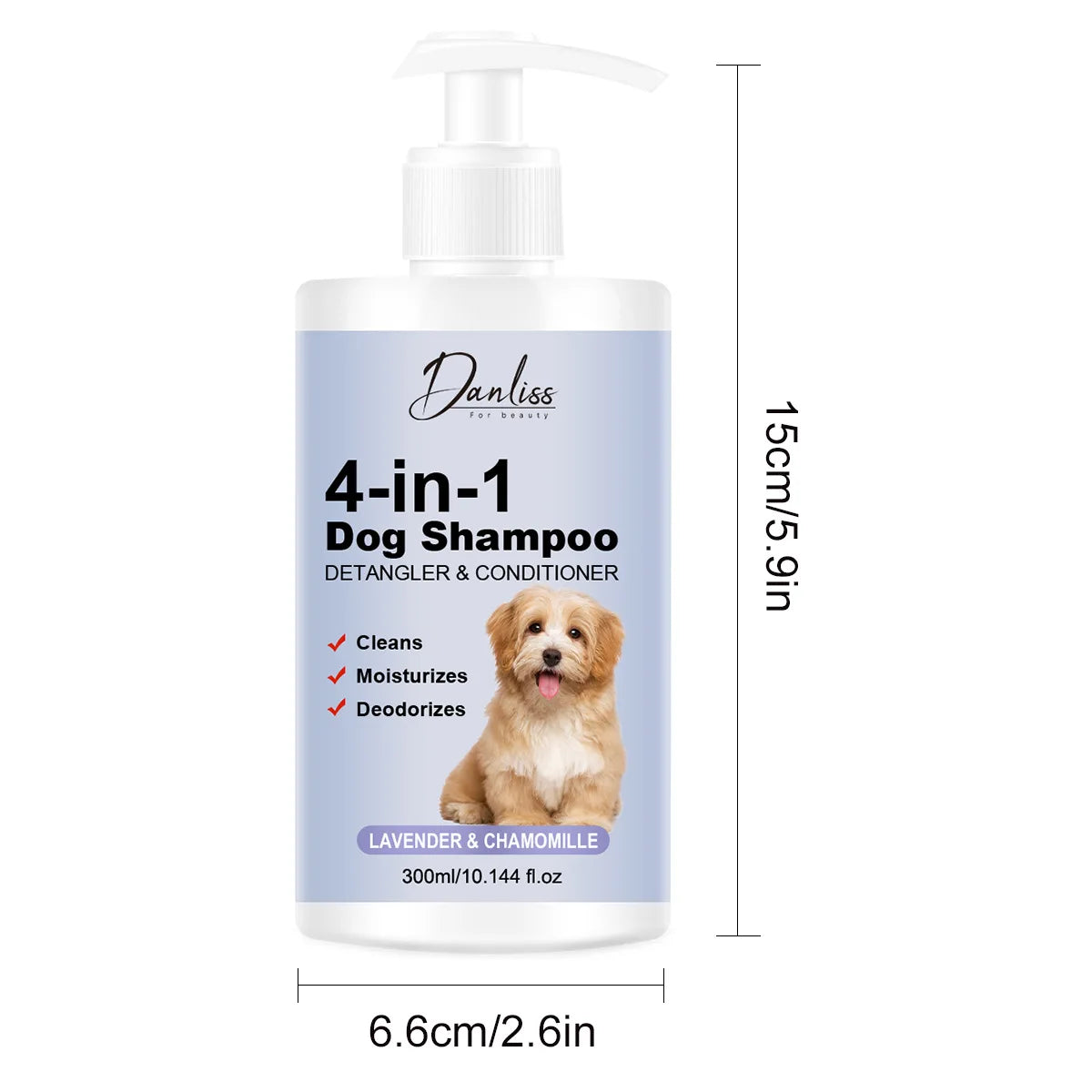 Pet Shampoo for Cats Dogs Odor Removal Hair Care