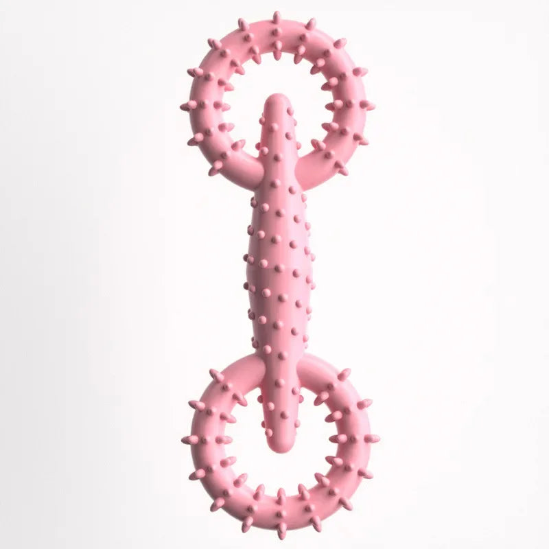Durable Interactive Dog Pull Ring Chew Toy Teeth Cleaning