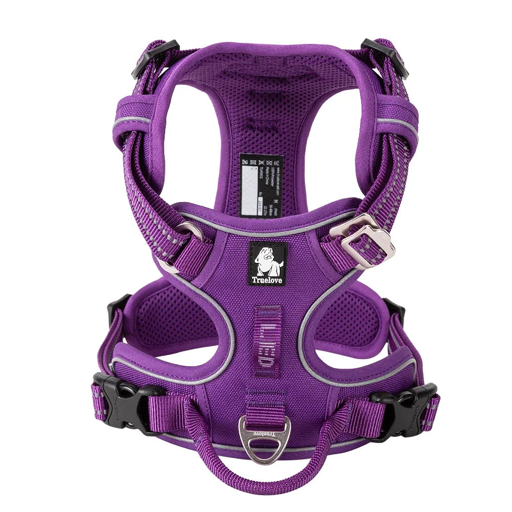Reflective No Pull Adjustable Step-In Dog Harness