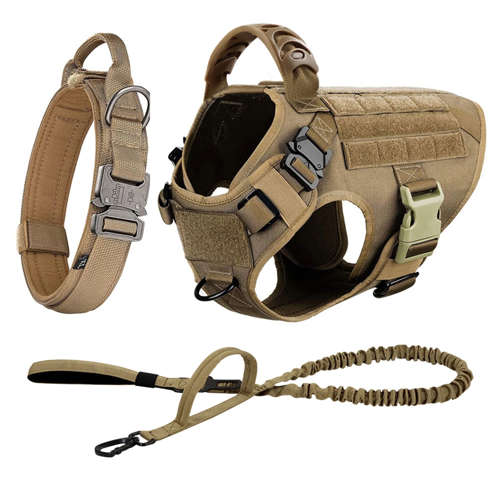 Large Dog Harness Leash Set Adjustable Training Walking Vest
