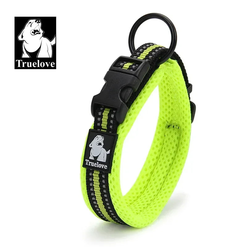 Reflective Mesh Padded Adjustable Dog Collar Durable All-Breed