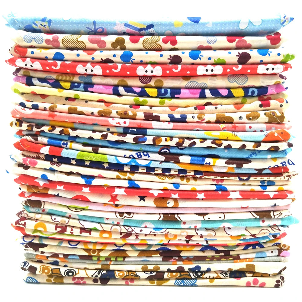10PCS Cotton Dog Bandana Set for Small Large Dogs