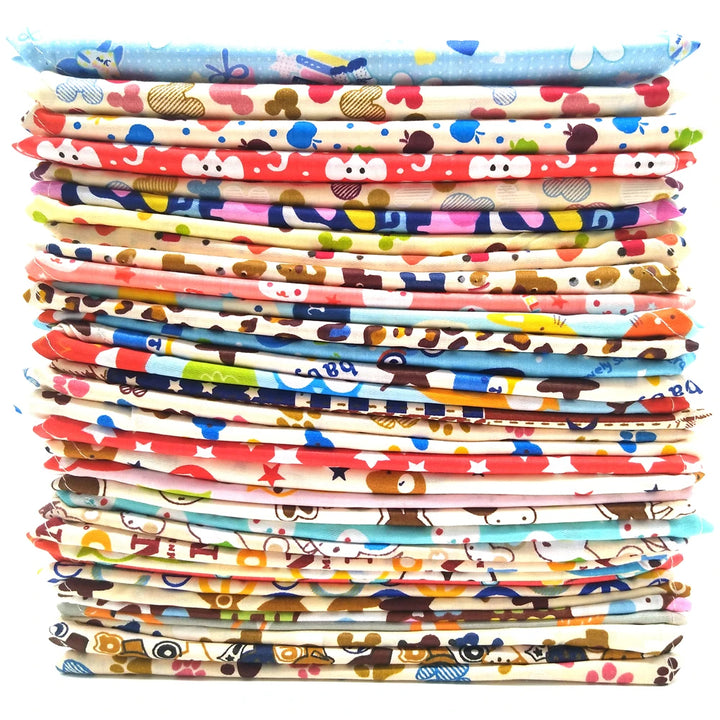 10PCS Cotton Dog Bandana Set for Small Large Dogs