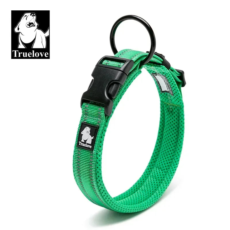 Reflective Mesh Padded Adjustable Dog Collar Durable All-Breed