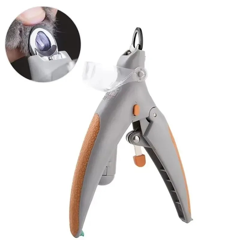 LED Pet Nail Clipper with Magnifier for Dogs Cats