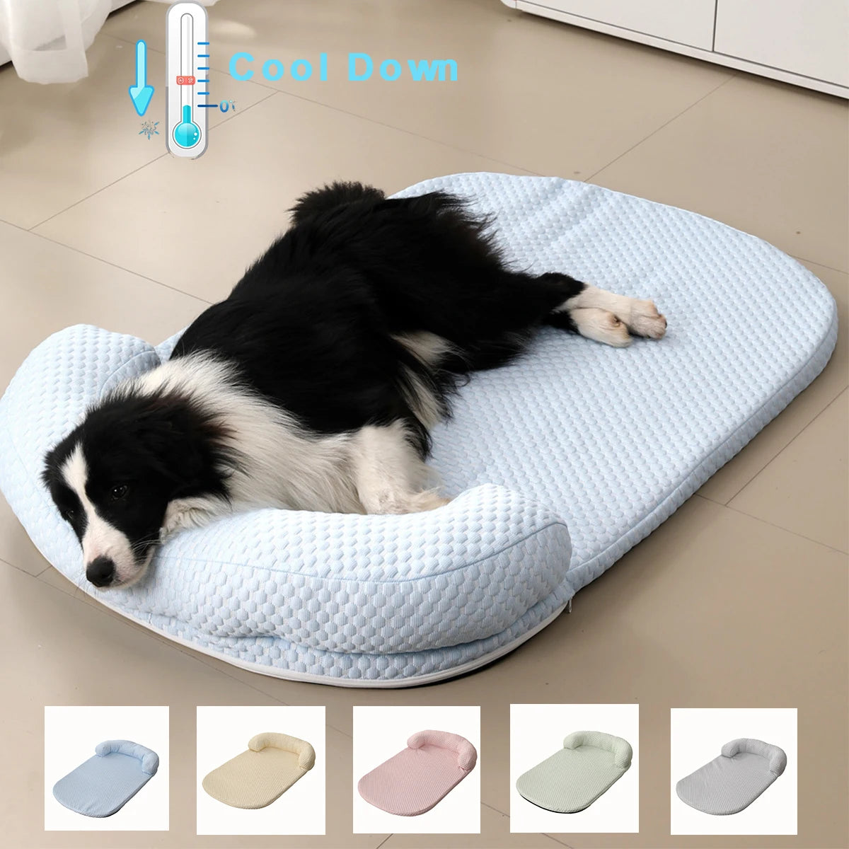 Breathable Cooling Dog Bed Ice Silk Pet Cushion