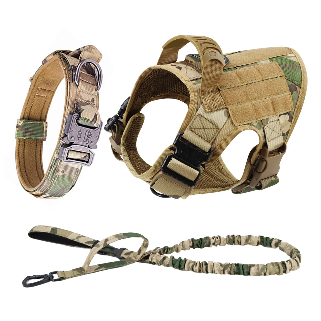 Large Dog Harness Leash Set Adjustable Training Walking Vest