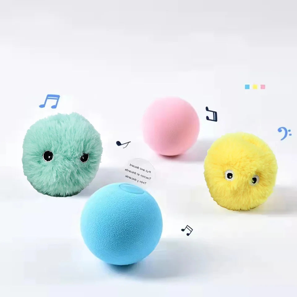 Smart Interactive Catnip Ball Toy with Sound for Cats