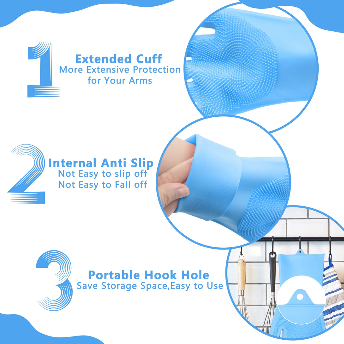 Silicone Pet Grooming Bath Glove for Dogs Cats Massage