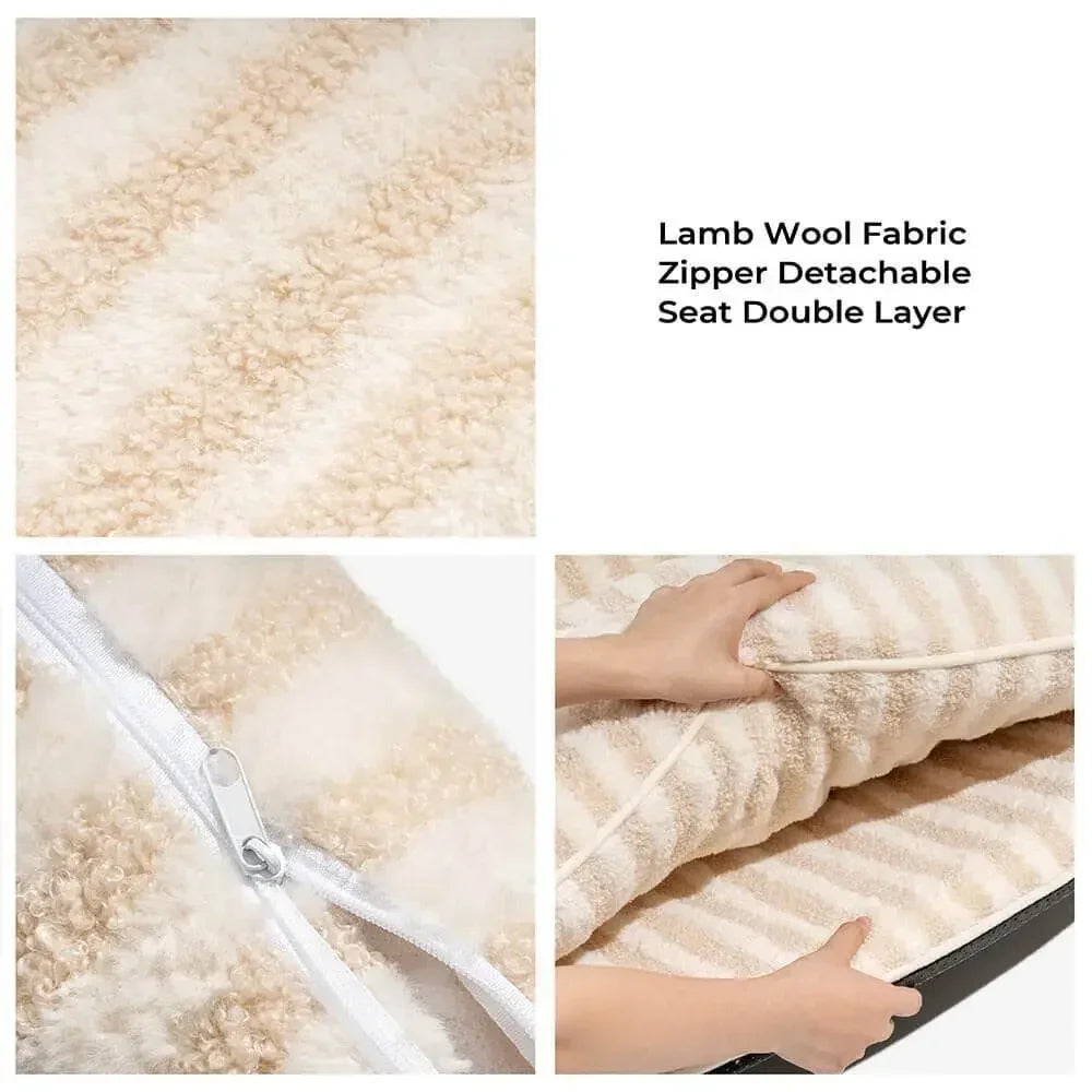 Washable Striped Pet Sofa Bed for Small Dogs Cats
