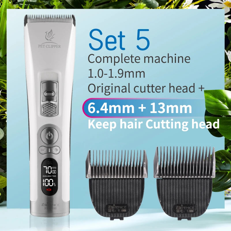 Fenice Cordless Rechargeable Pet Hair Clipper Grooming Trimmer Machine