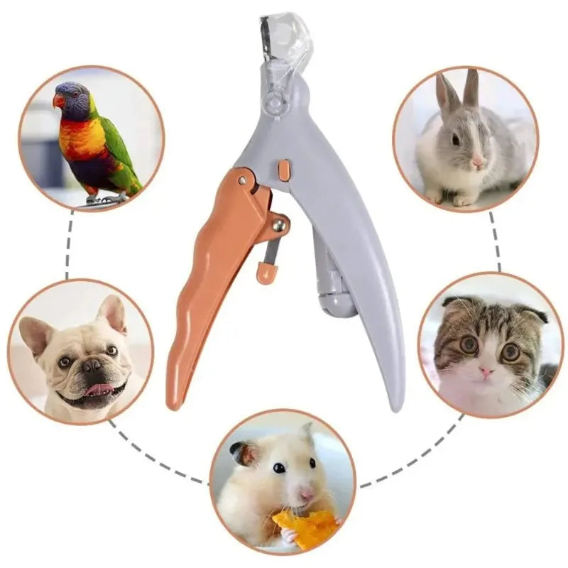 LED Pet Nail Clipper with Magnifier for Dogs Cats