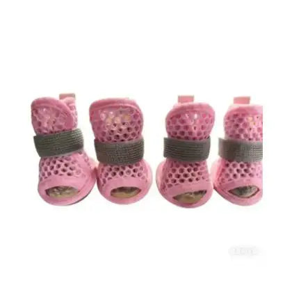 Mesh Cooling Dog Shoes with Non-Slip Pet Boots