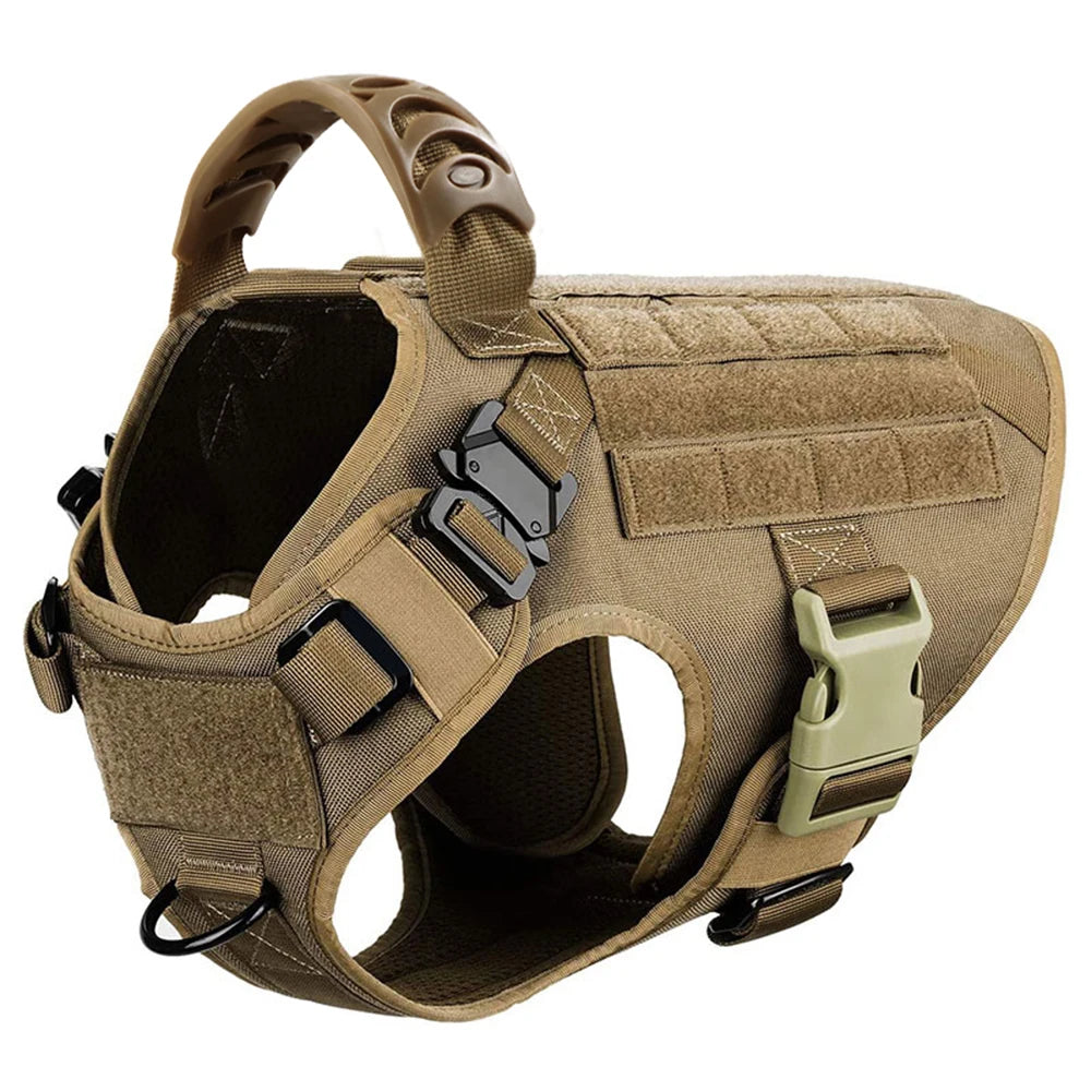 Large Dog Harness Leash Set Adjustable Training Walking Vest