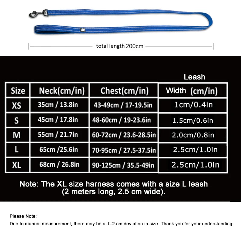 Truelove Adjustable No Pull Dog Harness Leash Set Medium