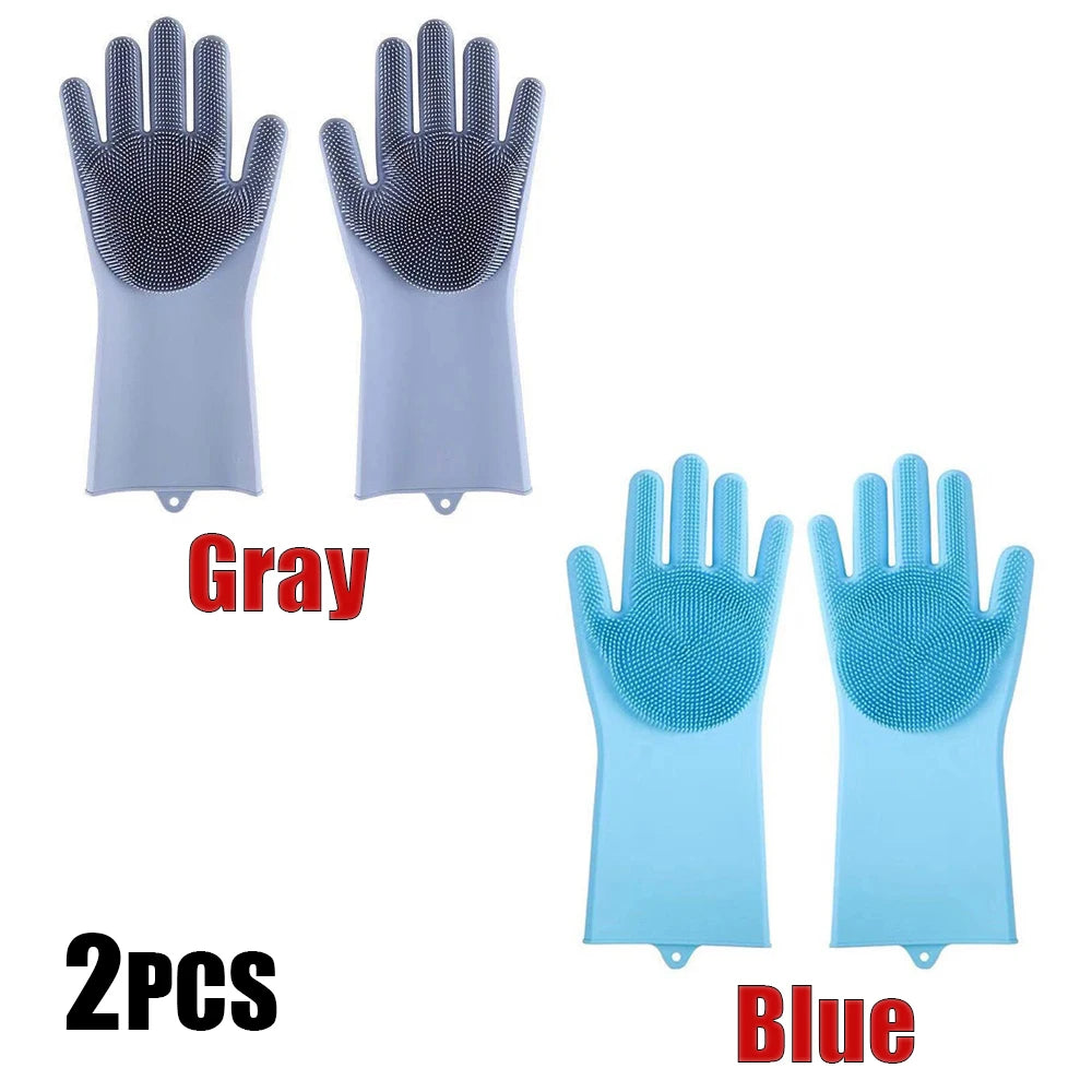 Silicone Pet Grooming Bath Glove for Dogs Cats Massage
