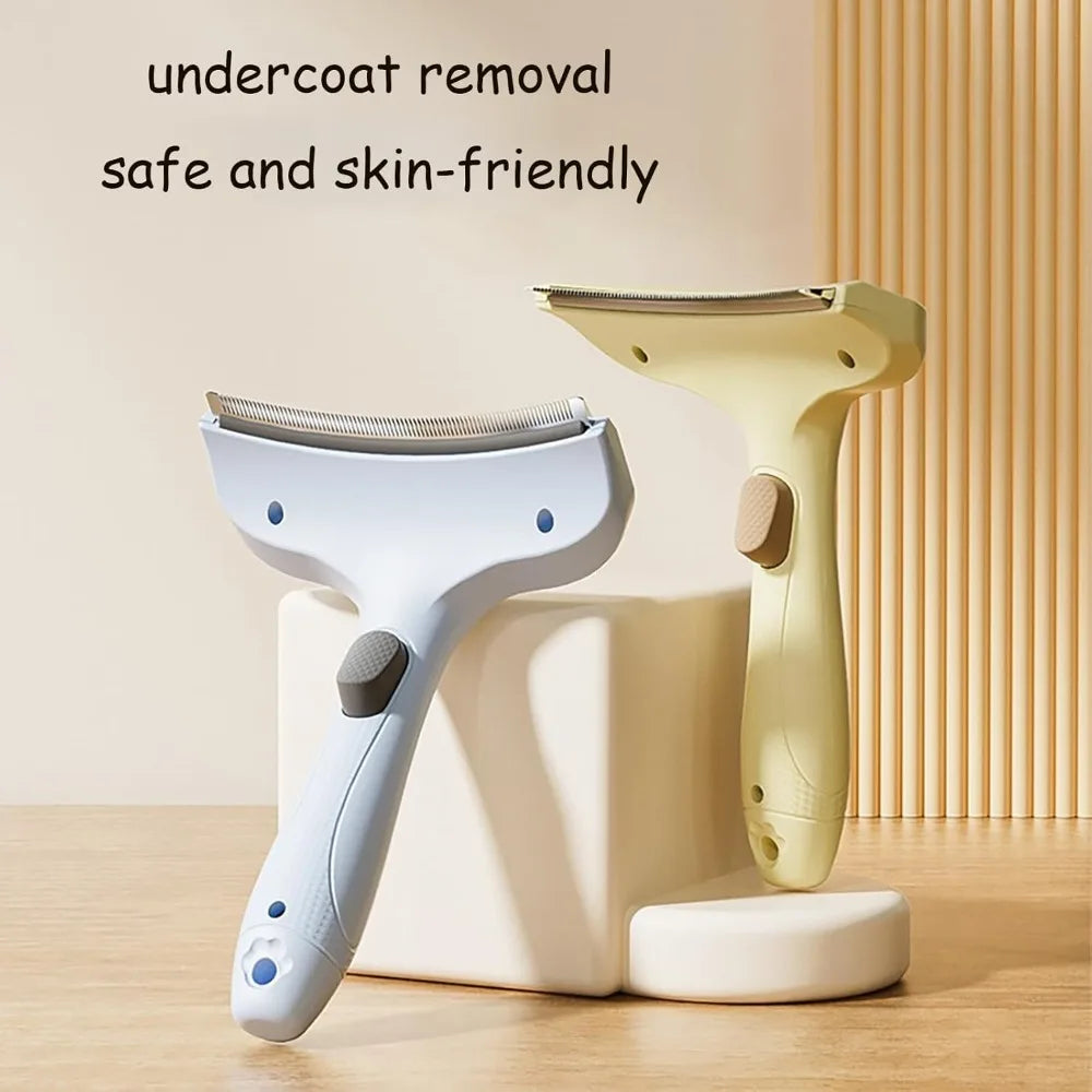 Professional Curved Deshedding Comb for Dogs Cats Grooming Tool
