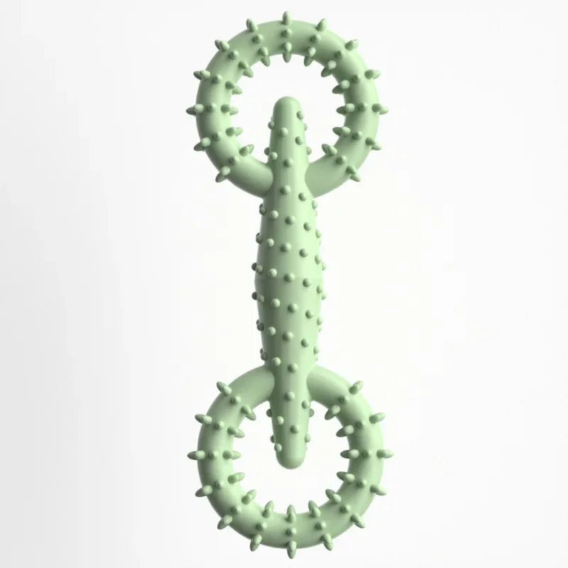 Durable Interactive Dog Pull Ring Chew Toy Teeth Cleaning