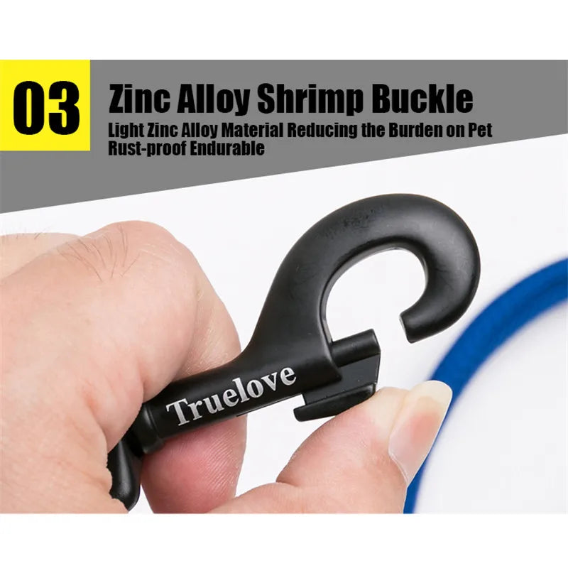 Truelove Reflective Padded Pet Leash for Dogs Cats