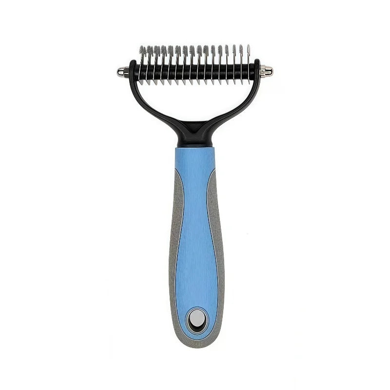 Double-Sided Stainless Steel Pet Grooming Brush Hair Removal Comb