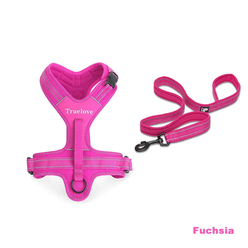 Truelove Adjustable No Pull Dog Harness Leash Set Medium