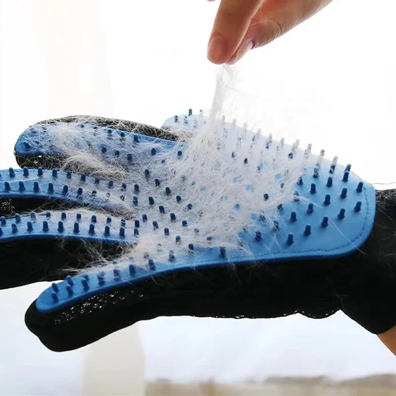 Pet Grooming Glove Deshedding Brush for Dogs Cats Massage