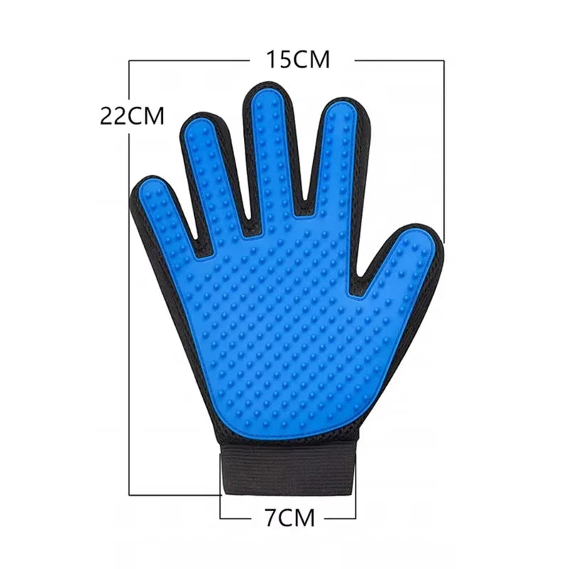Pet Grooming Glove Deshedding Brush for Dogs Cats Massage