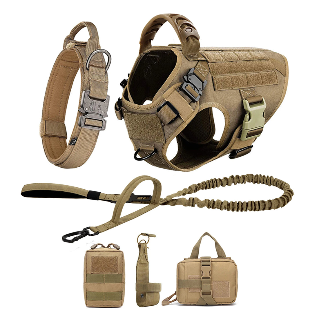 Large Dog Harness Leash Set Adjustable Training Walking Vest