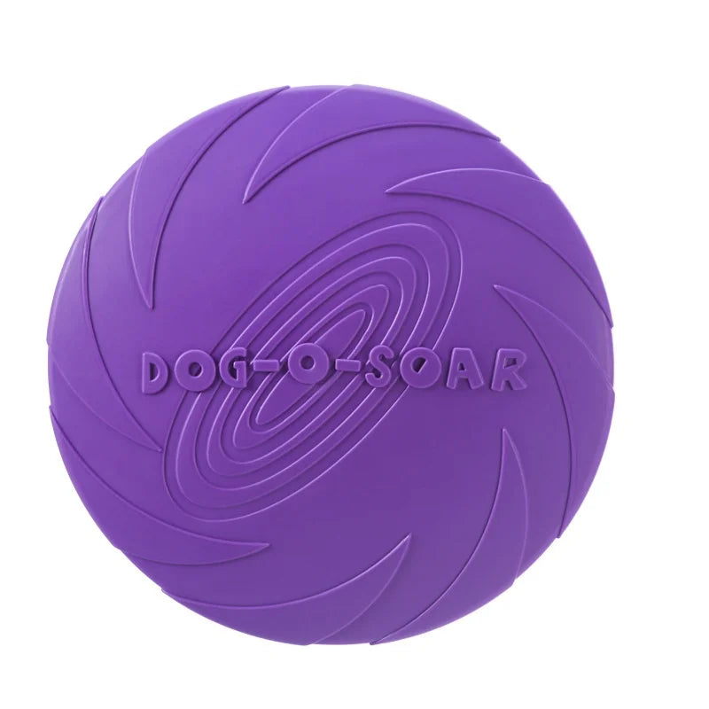 Silicone Interactive Flying Disc Toy for Dogs Cats Training
