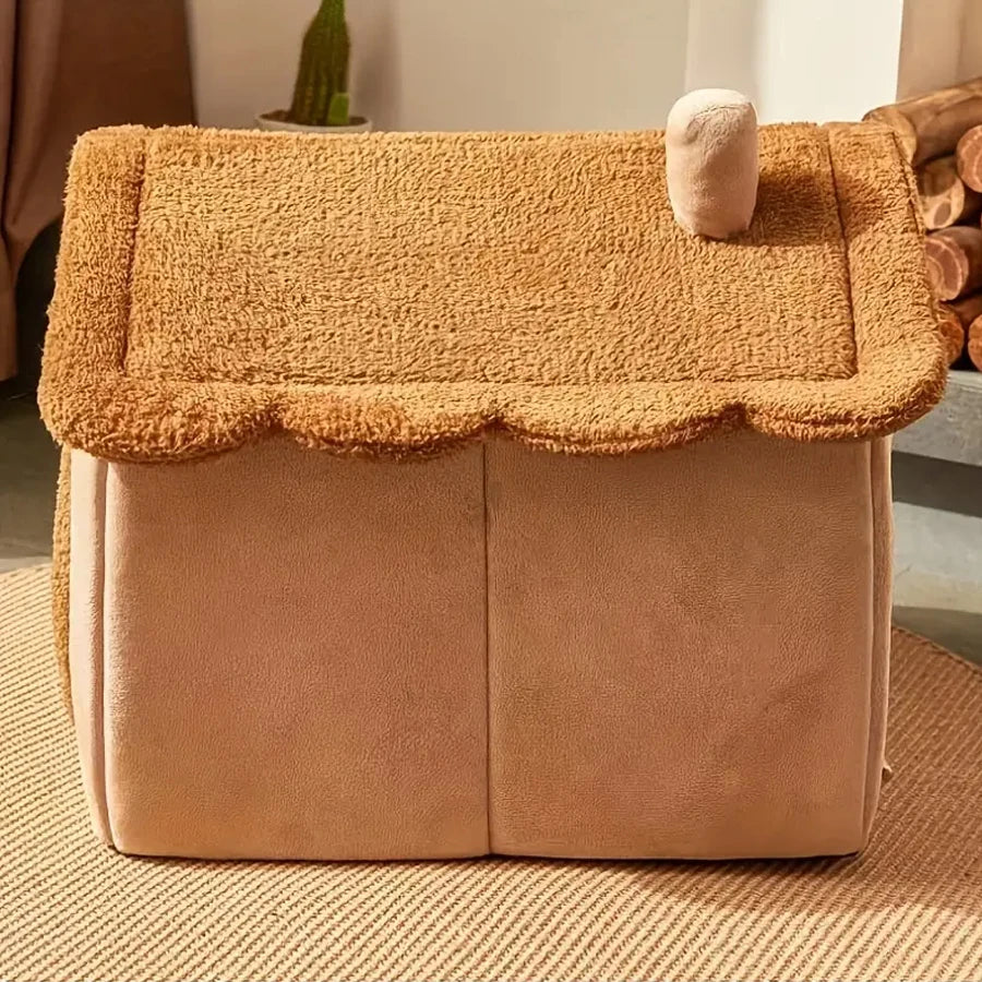 Foldable Washable Pet House Cozy Cat Dog Bed