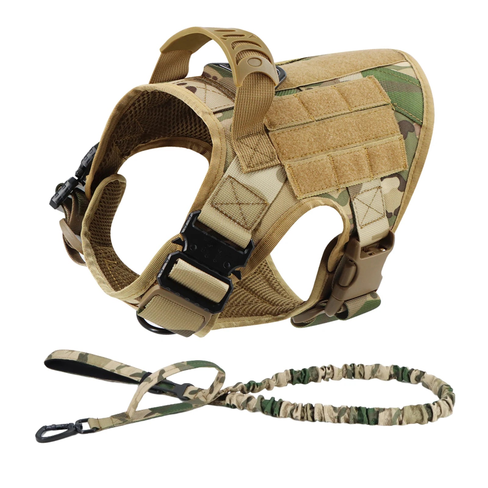 Large Dog Harness Leash Set Adjustable Training Walking Vest