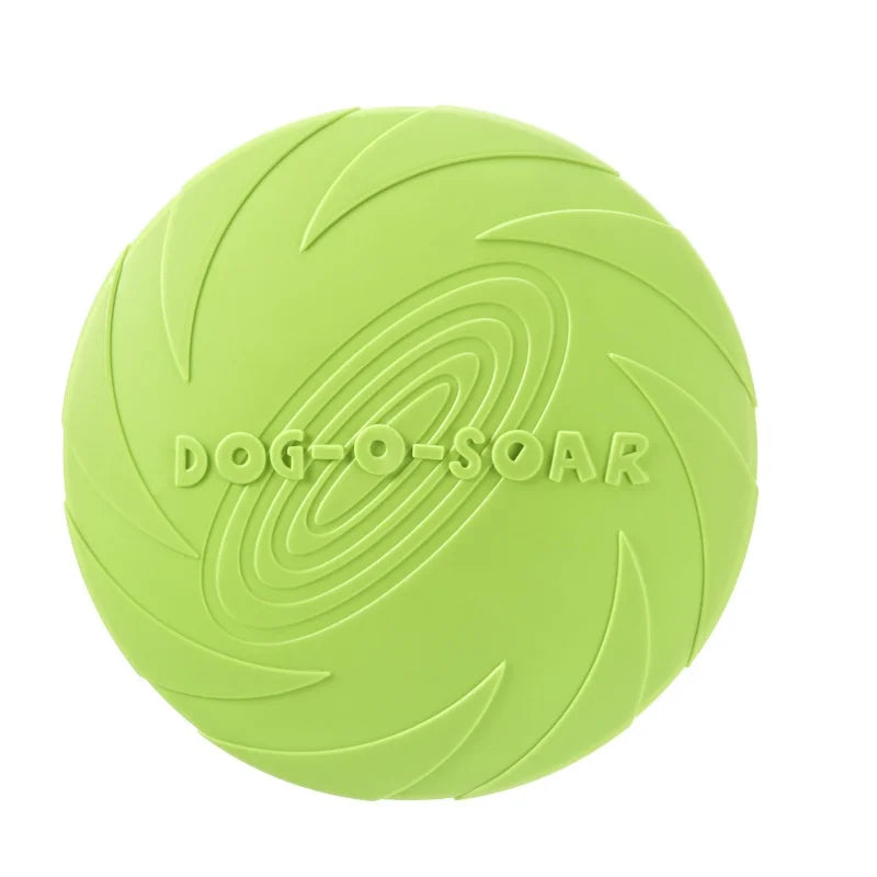 Silicone Interactive Flying Disc Toy for Dogs Cats Training