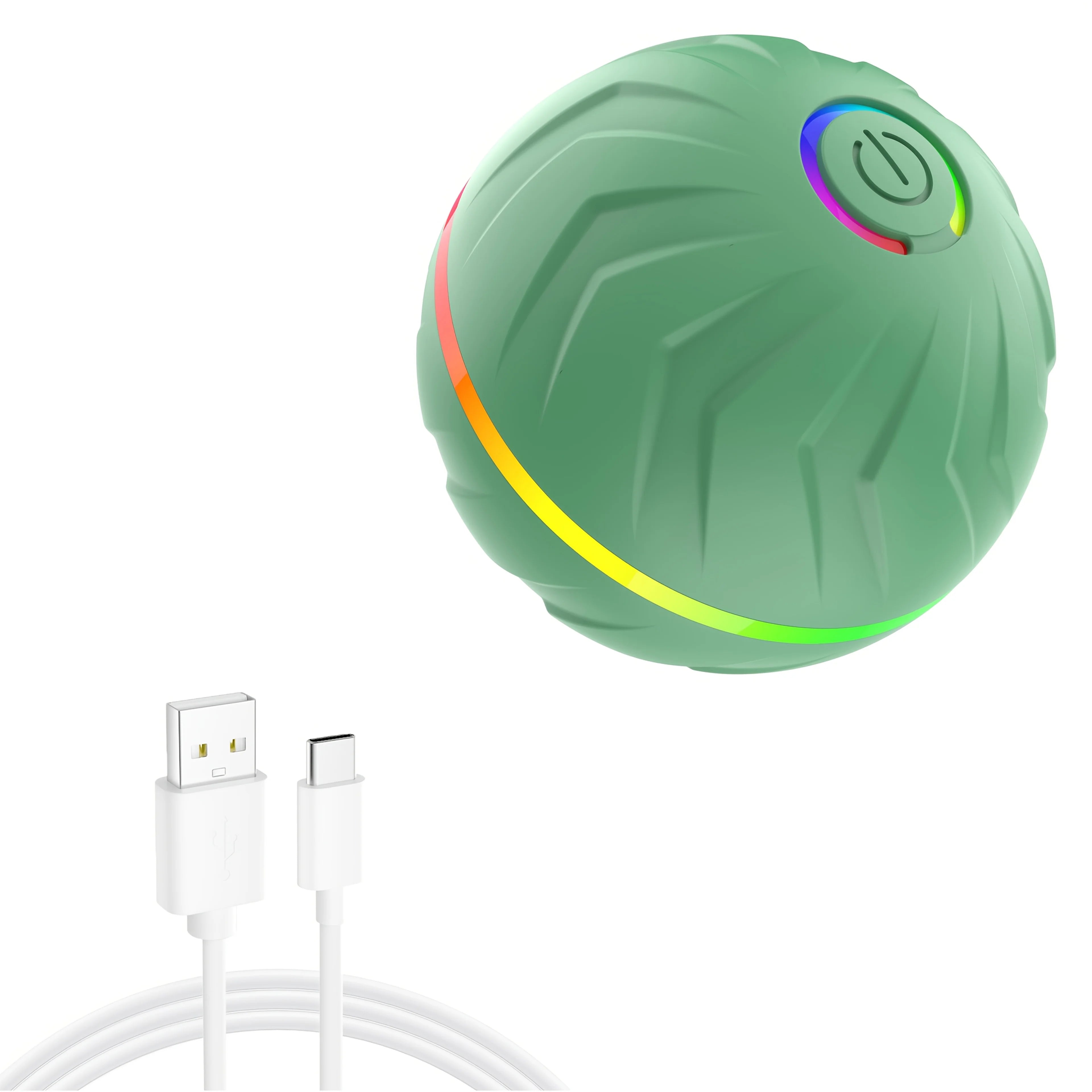 Smart Interactive Rolling Jumping Light Dog Toy Ball