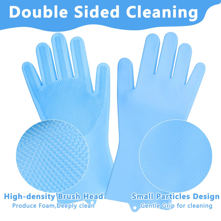 Silicone Pet Grooming Bath Glove for Dogs Cats Massage