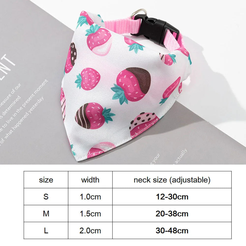 Adjustable Dog Bandana Collar Scarf for Dogs Cats Puppies