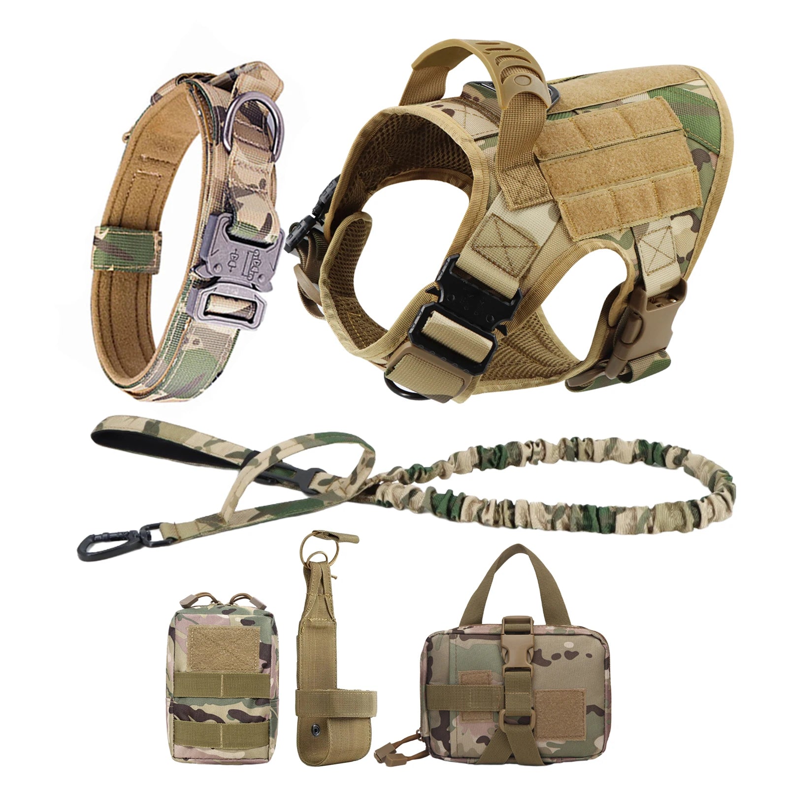 Large Dog Harness Leash Set Adjustable Training Walking Vest