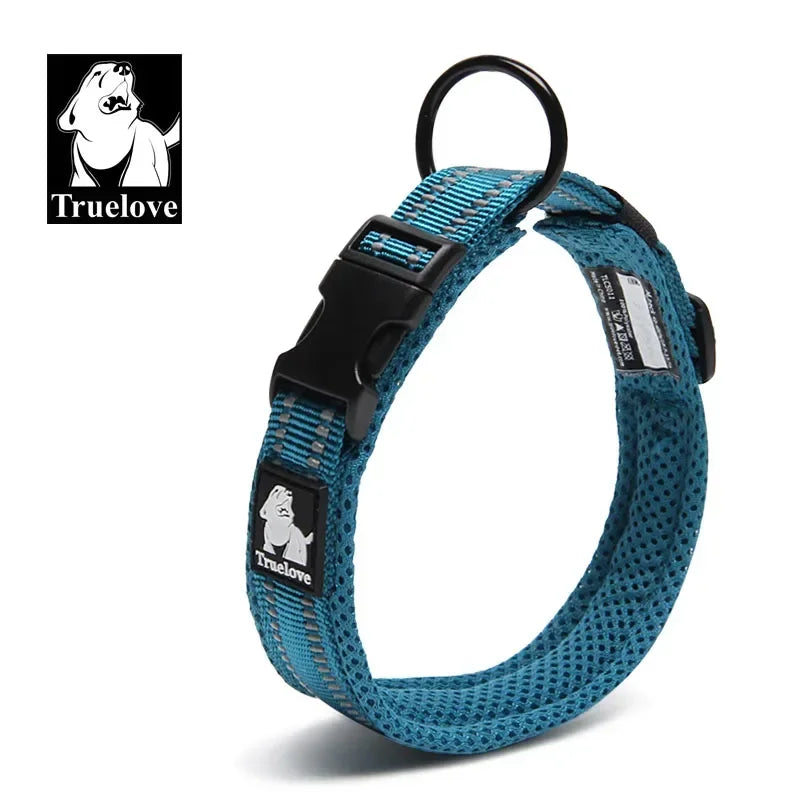 Reflective Mesh Padded Adjustable Dog Collar Durable All-Breed