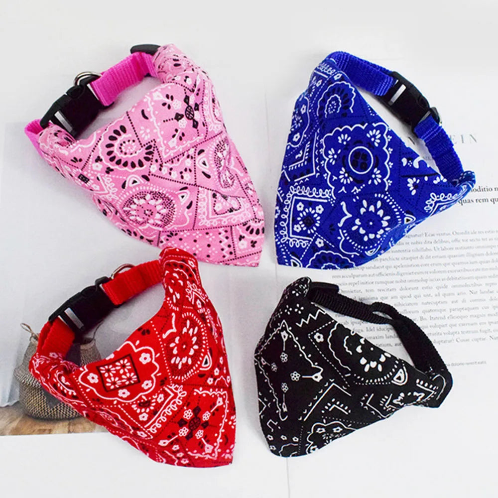 Adjustable Dog Bandana Collar Scarf for Dogs Cats Puppies