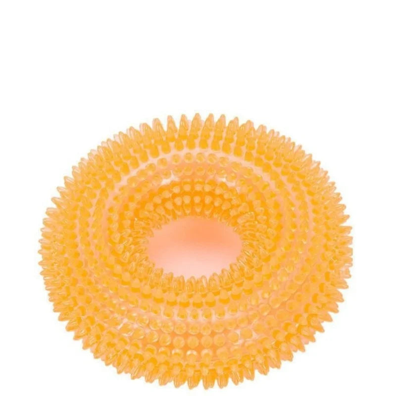 Spiky Squeaky TPR Dog Chew Toy Teeth Cleaner