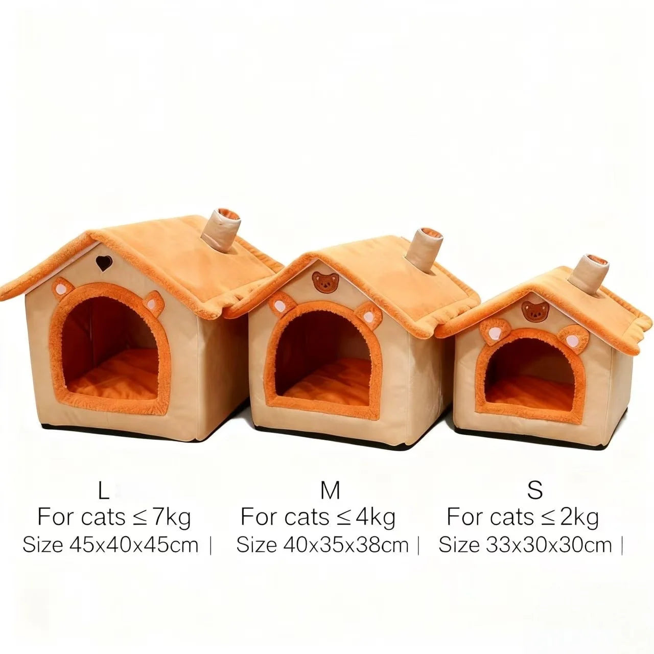Washable House Style Pet Bed for Small Dogs Cats