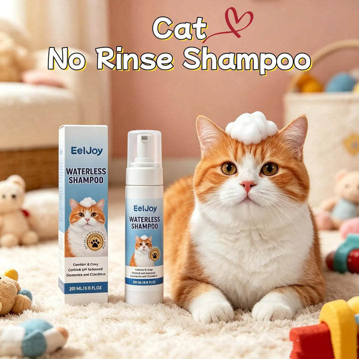 No-Rinse Cat Shampoo pH Balanced Daily Care Formula