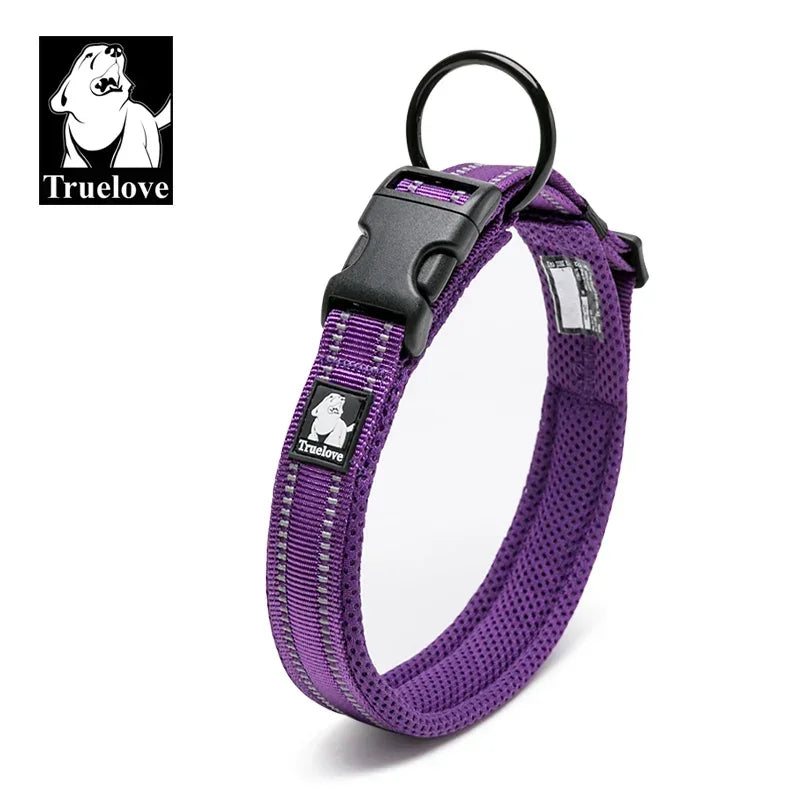 Reflective Mesh Padded Adjustable Dog Collar Durable All-Breed
